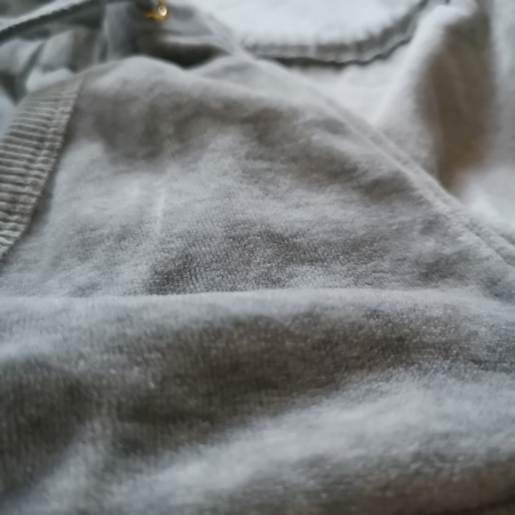 JUICY COUTURE Hoodie Sweater Size Large Grey - Picture 10 of 15